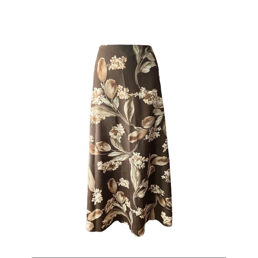 90s Floral print skirt
